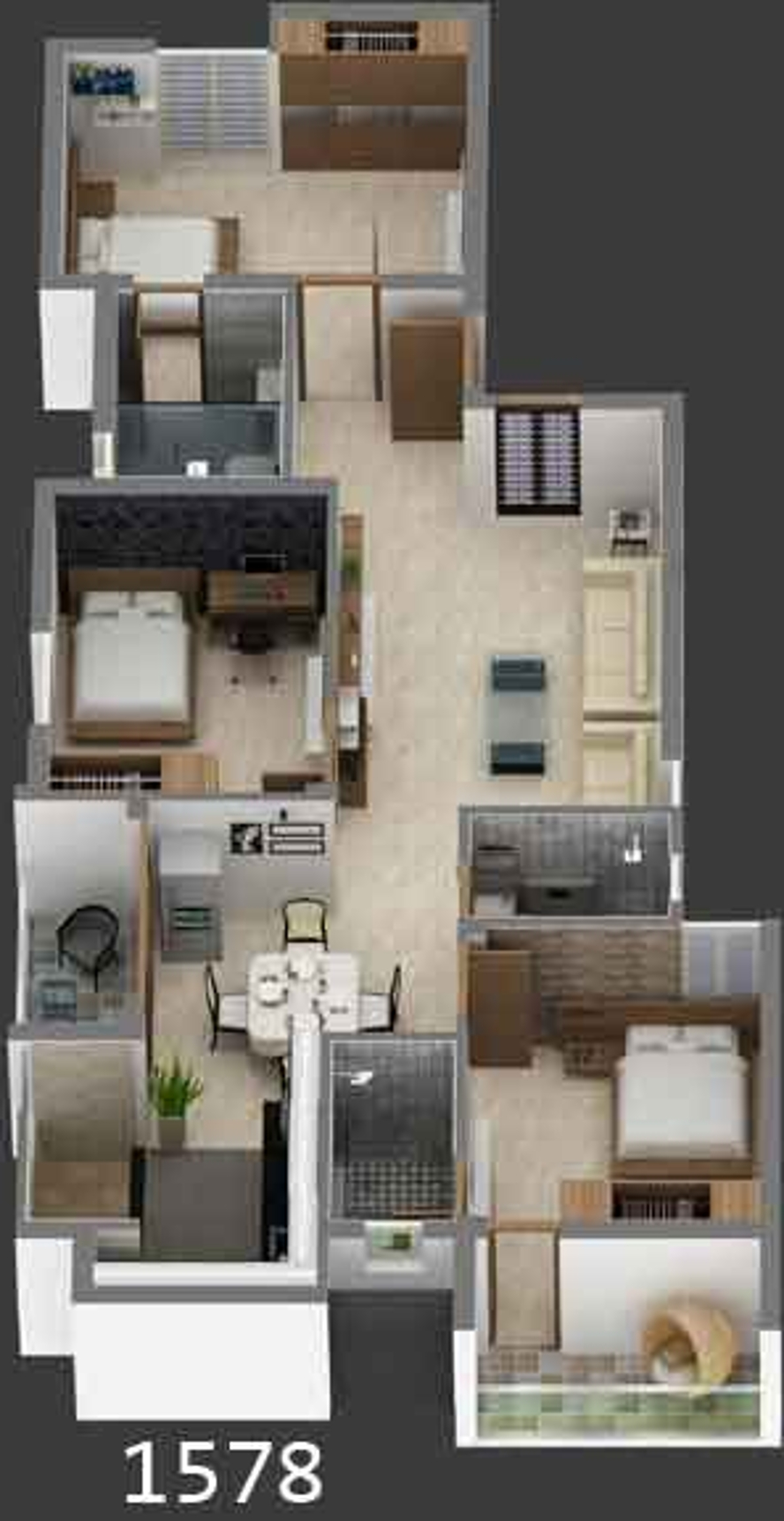 3DFloorPlan of House Of Salve The Artemis