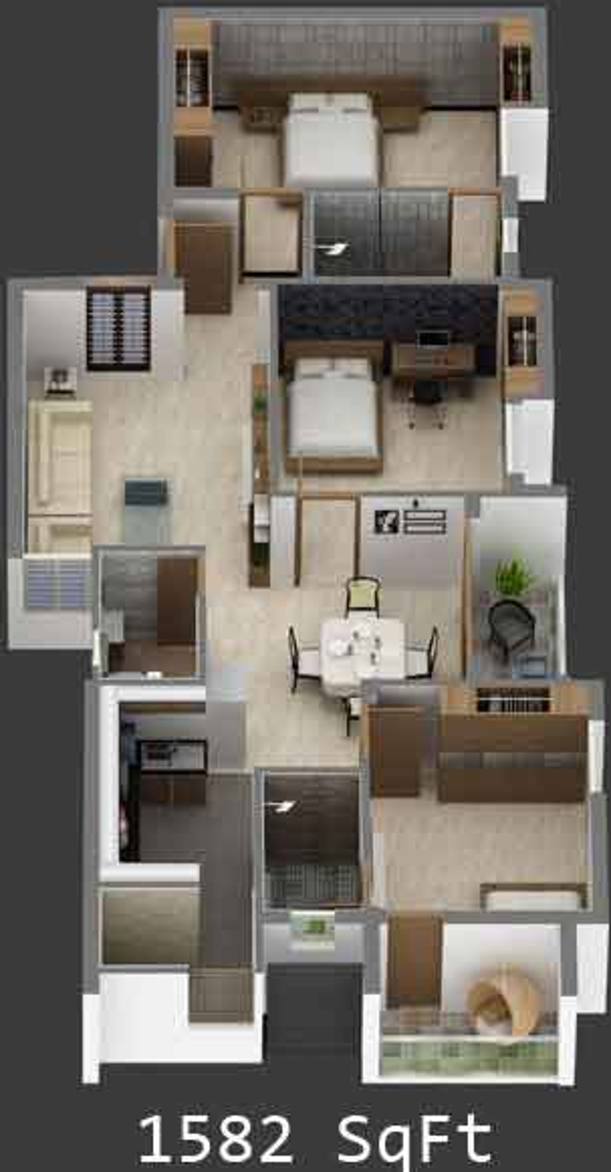 3DFloorPlan of House Of Salve The Artemis