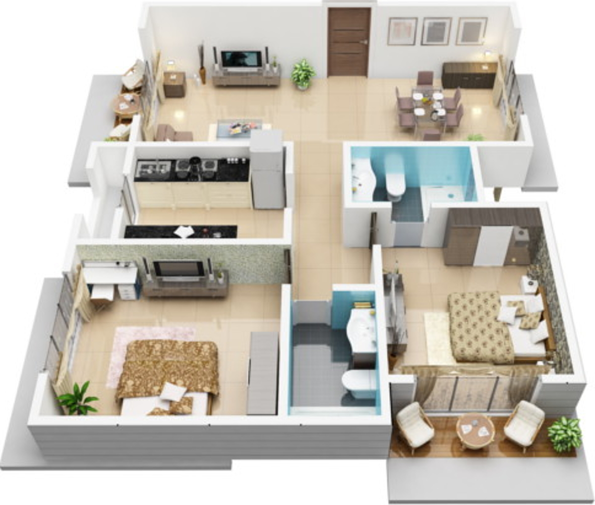 3DFloorPlan of Sagar Artic Building
