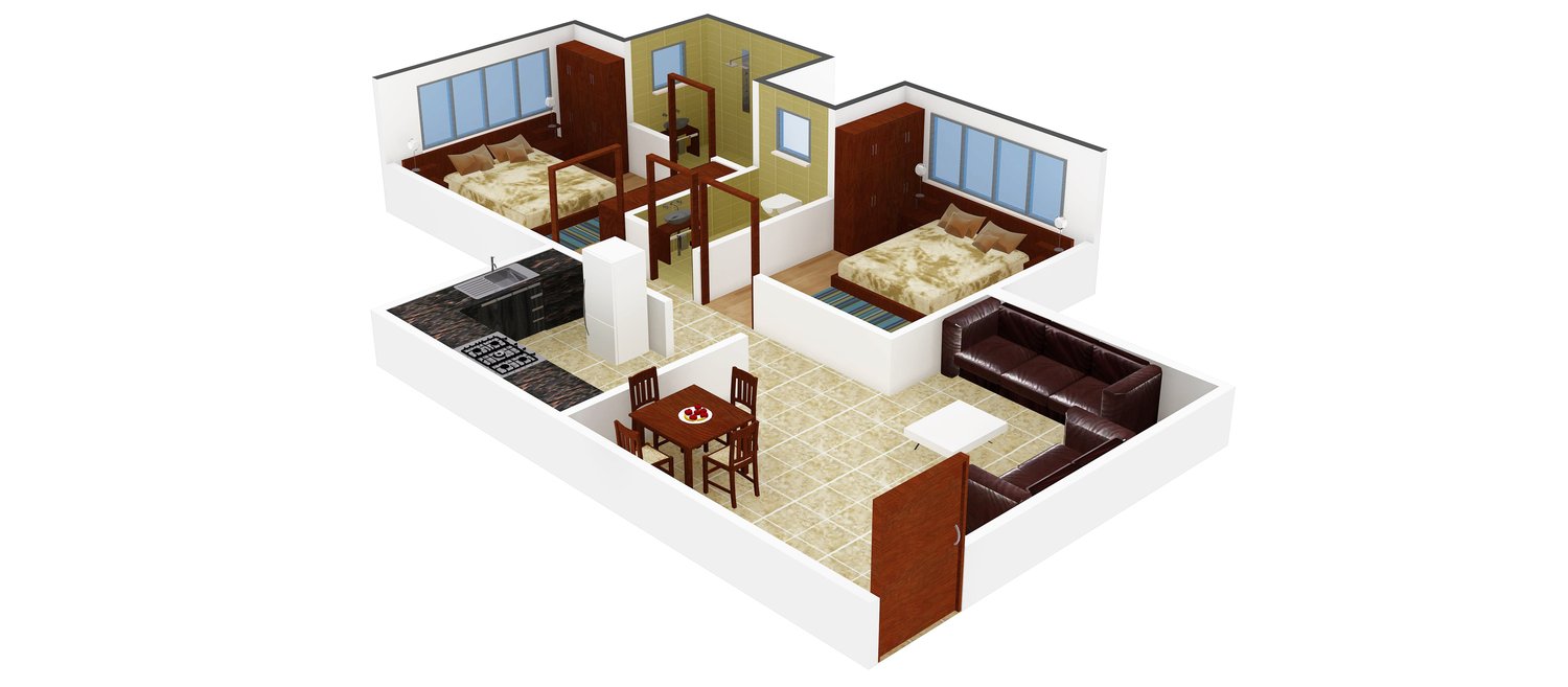 3DFloorPlan of Aditya Hari Smruti CHS