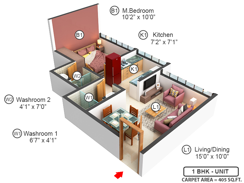 3DFloorPlan of Siroya Level The Residences