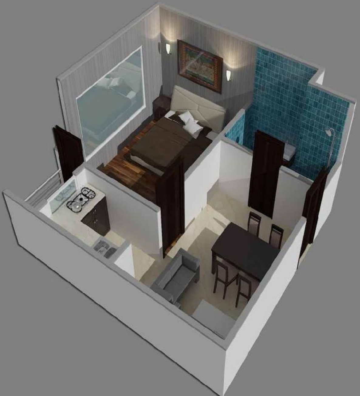 3DFloorPlan of Kendriya Awas Yojna