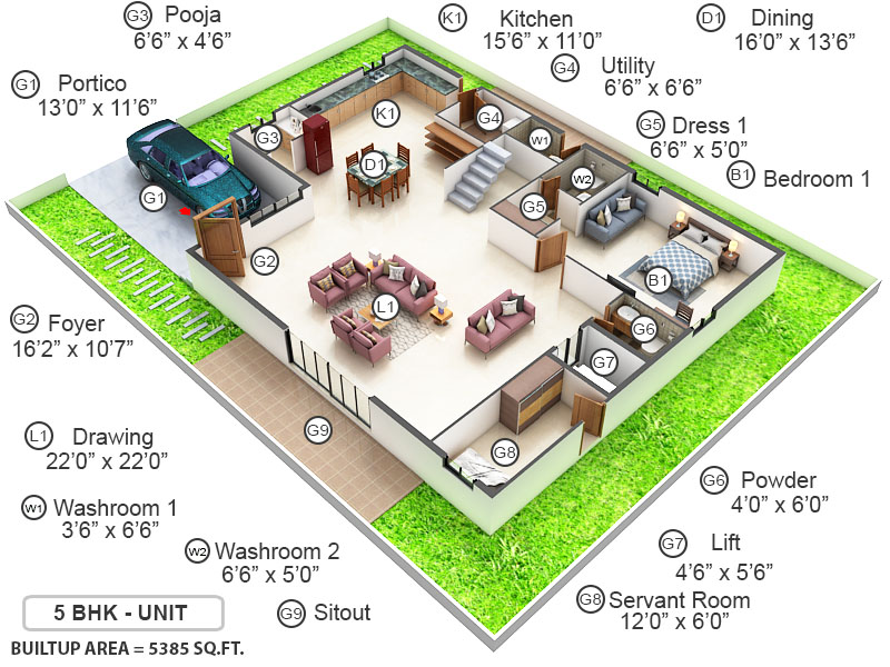 3DFloorPlan of Giridhari Prospera County