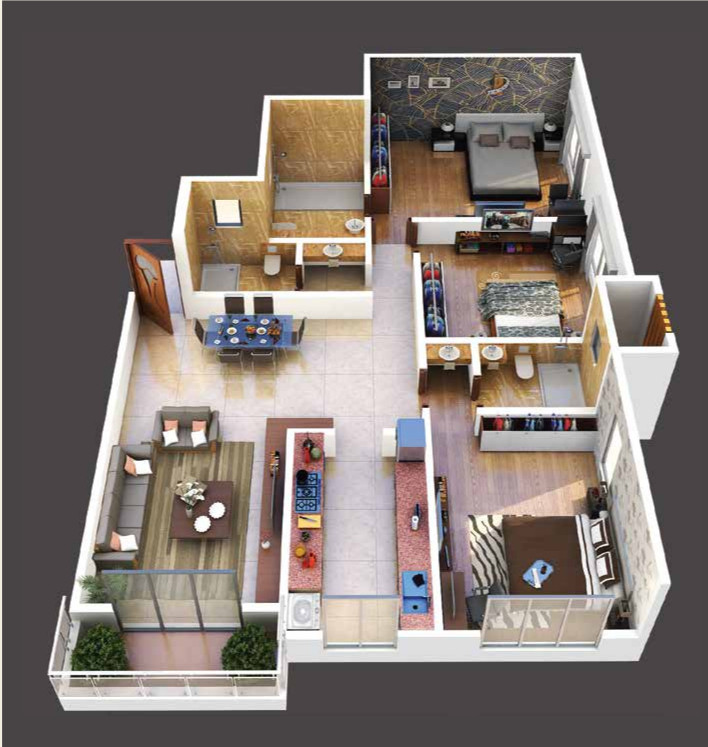 3DFloorPlan of Raj Rajkamal
