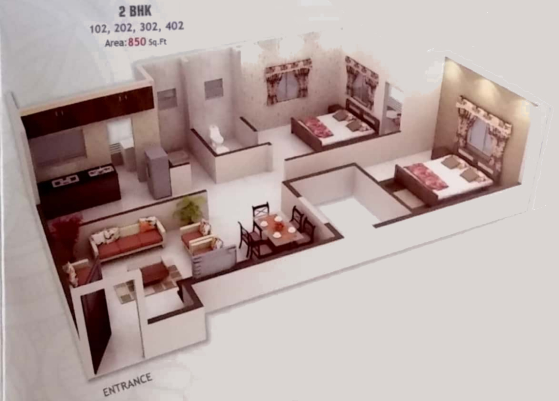 3DFloorPlan of Sudarshan Laxmi Narayan Residency