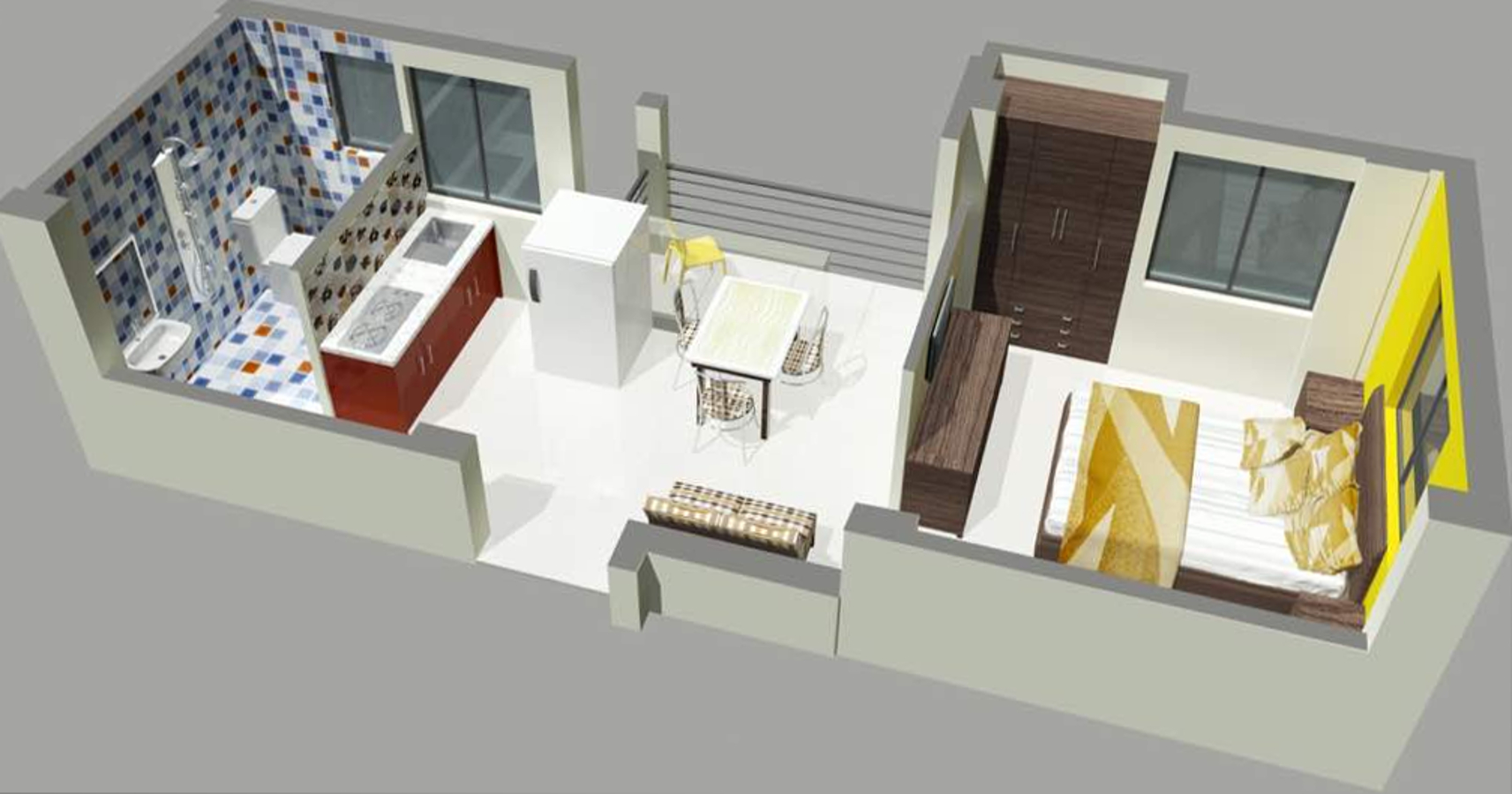 3DFloorPlan of RR Astha Apartment