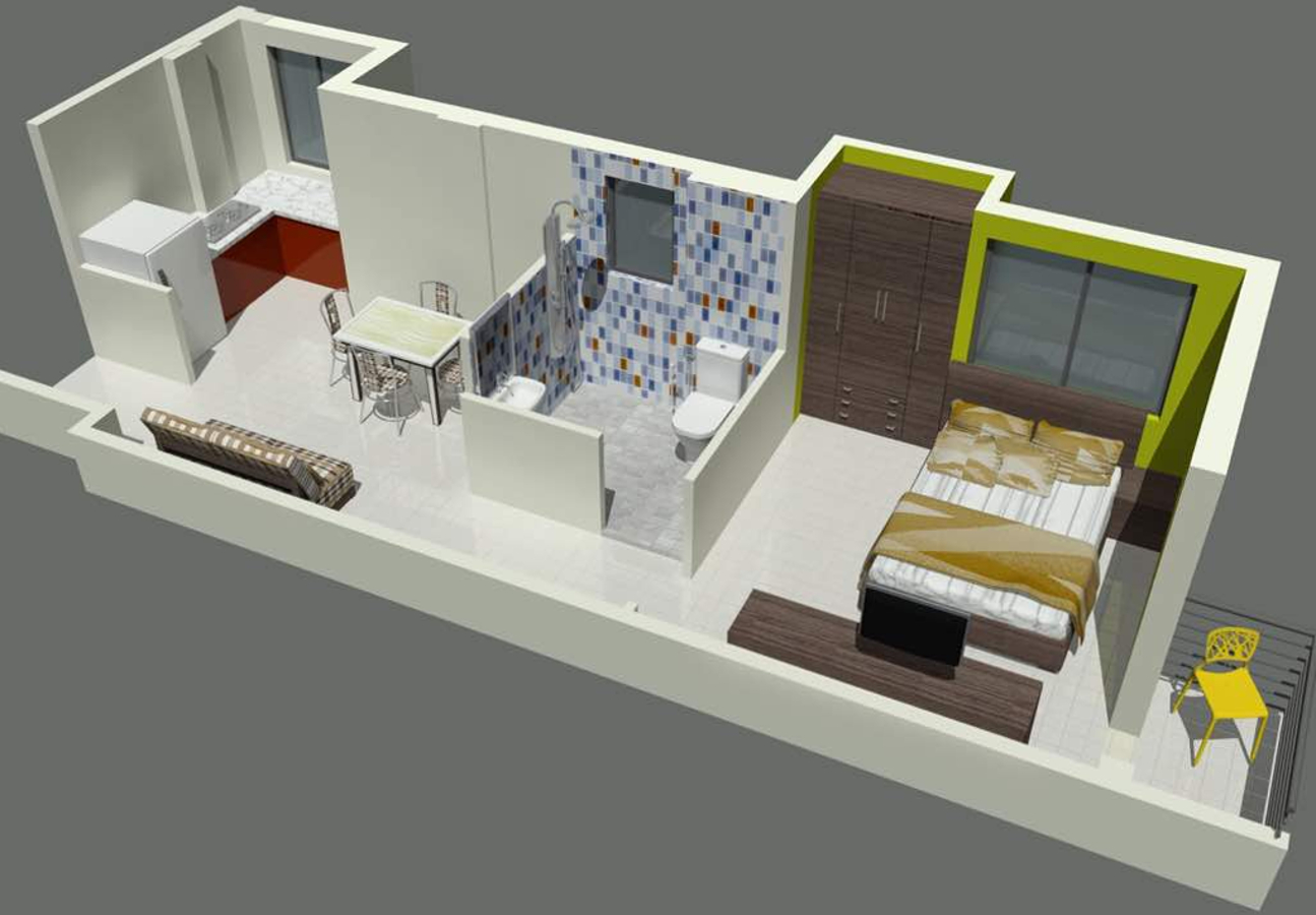 3DFloorPlan of RR Astha Apartment