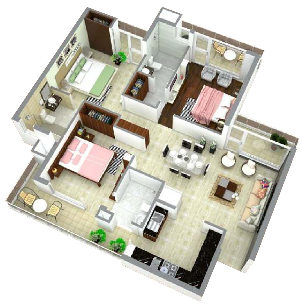 3DFloorPlan of United La Prisma