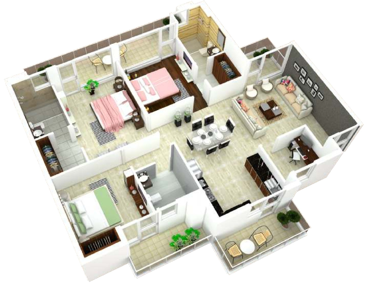 3DFloorPlan of United La Prisma