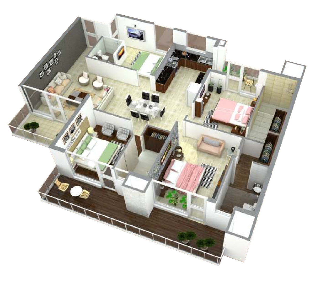 3DFloorPlan of United La Prisma