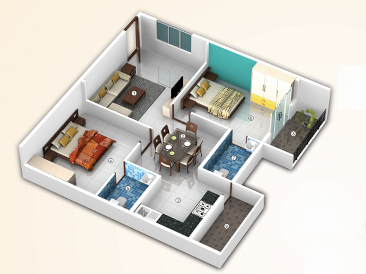 3DFloorPlan of Sovereign Santhinivasa
