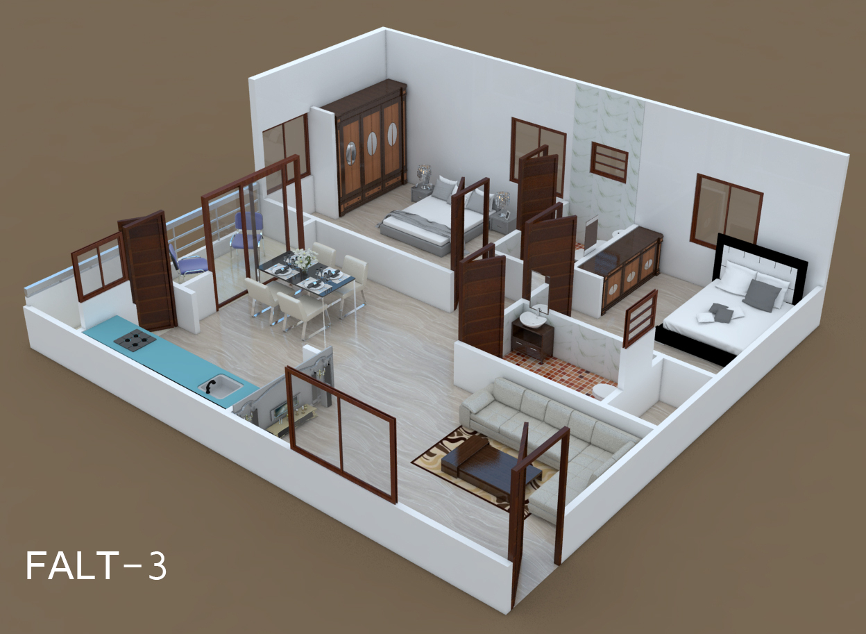 3DFloorPlan of Sowbagya Sai Sowbagya
