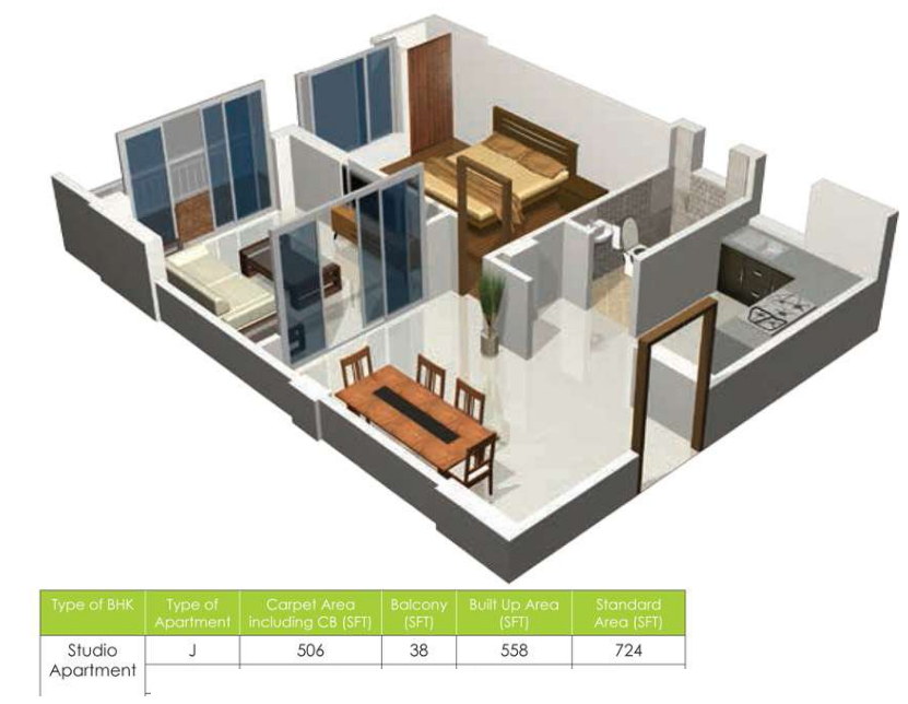 3DFloorPlan of Ambey Eco Valley