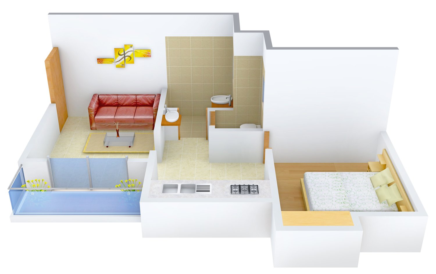 3DFloorPlan of Unicorn Sai Sankul
