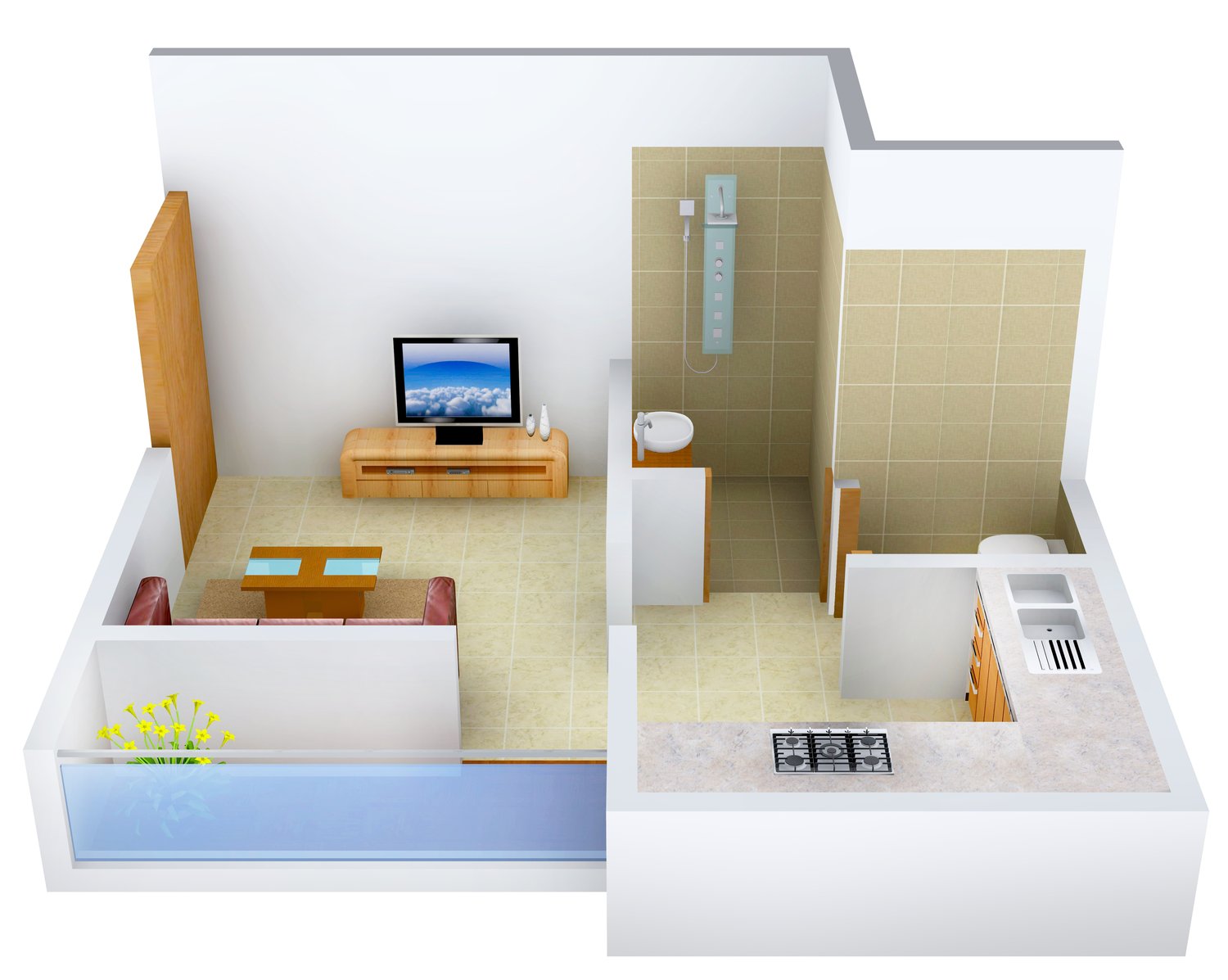 3DFloorPlan of Unicorn Sai Sankul
