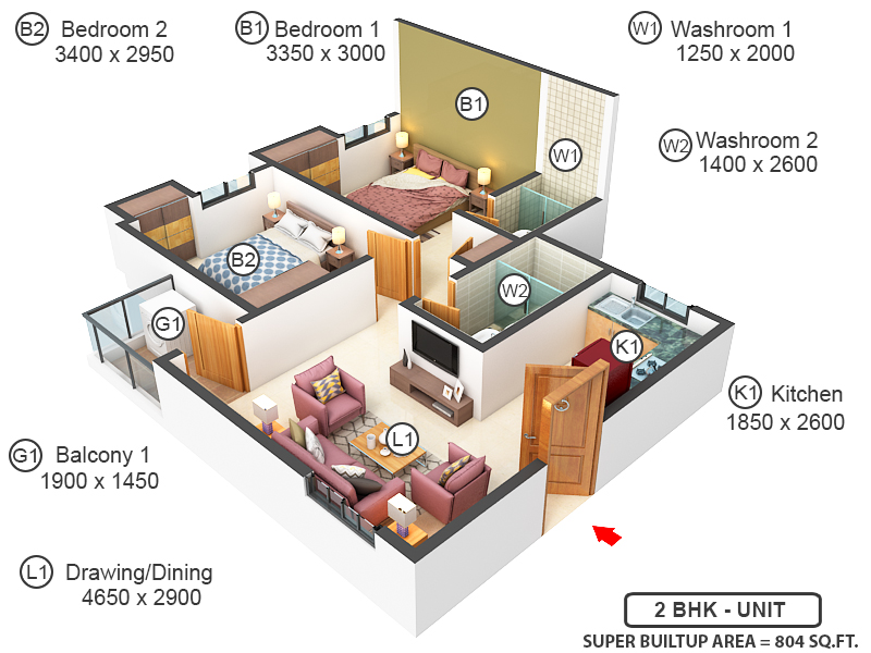3DFloorPlan of Belani Ayana