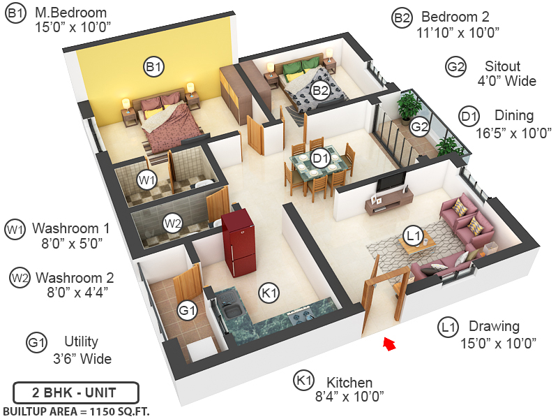 3DFloorPlan of Vertex Premio