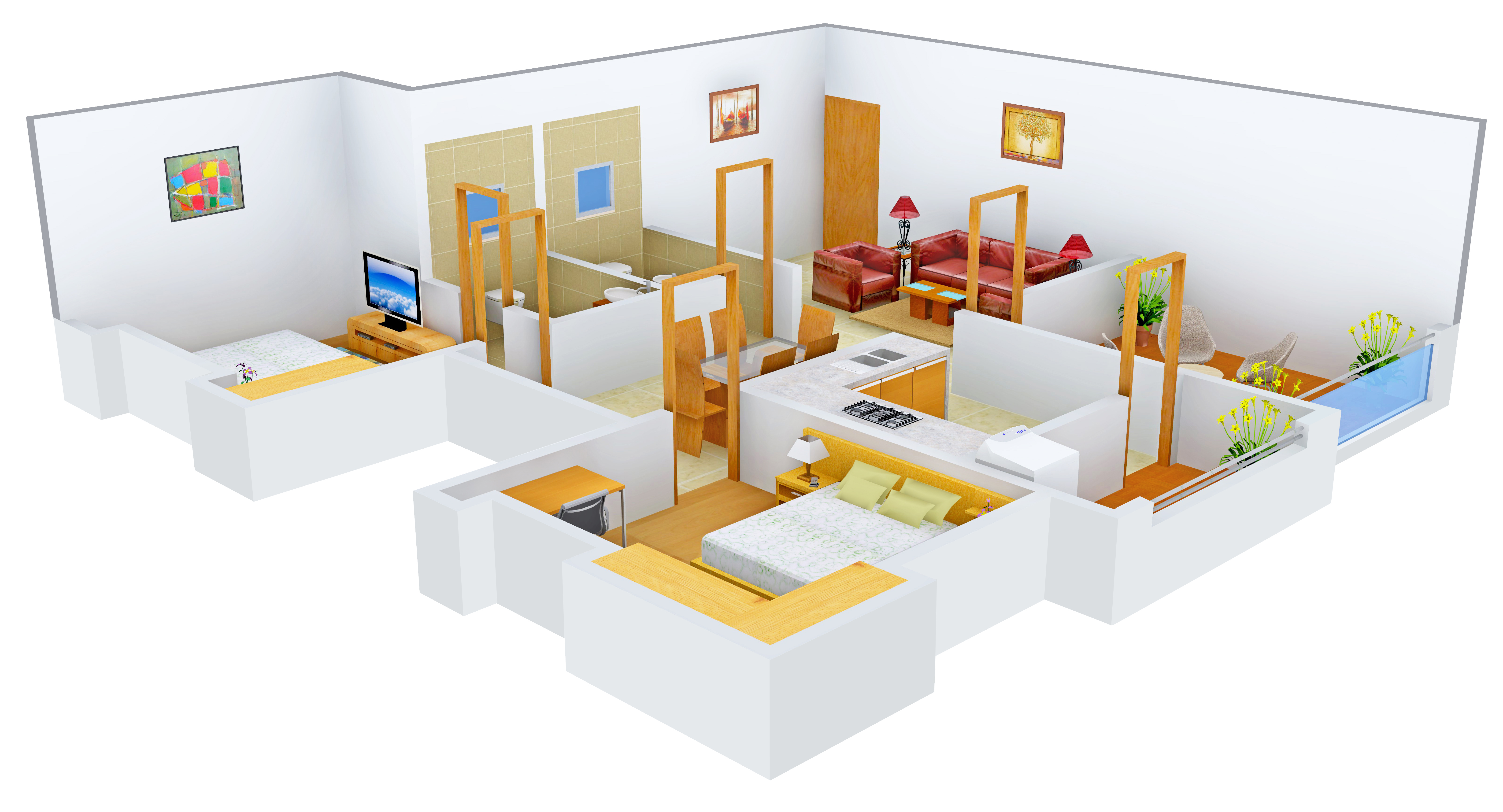 3DFloorPlan of Aryavart Dream Homes