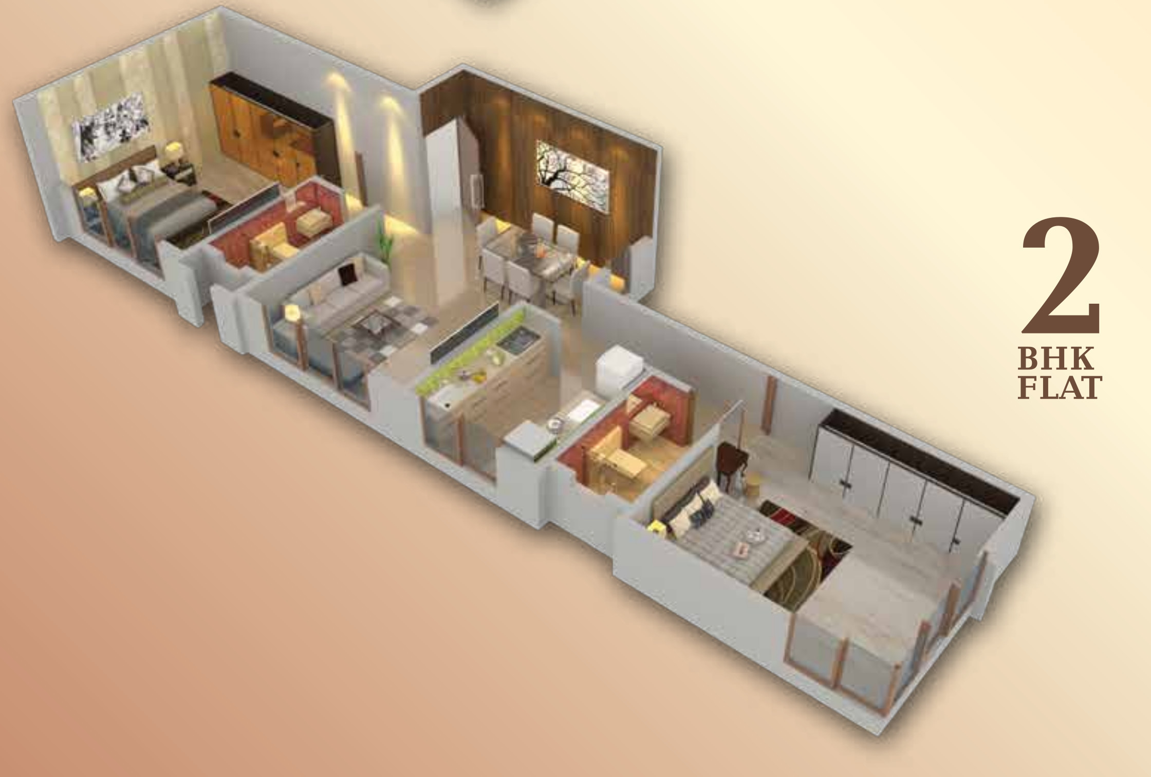 3DFloorPlan of Zee Sahyadri