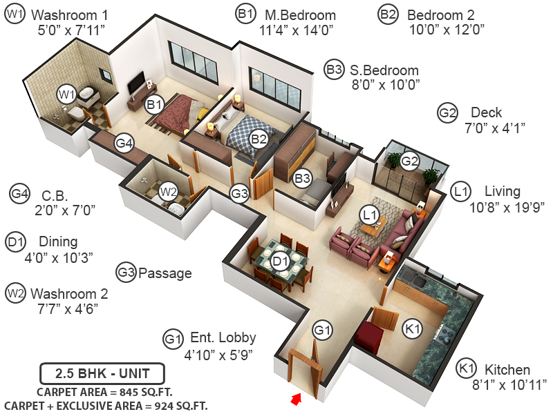 dummy Hiranandani Eagleridge Wing B dummy Hiranandani Eagleridge Wing B