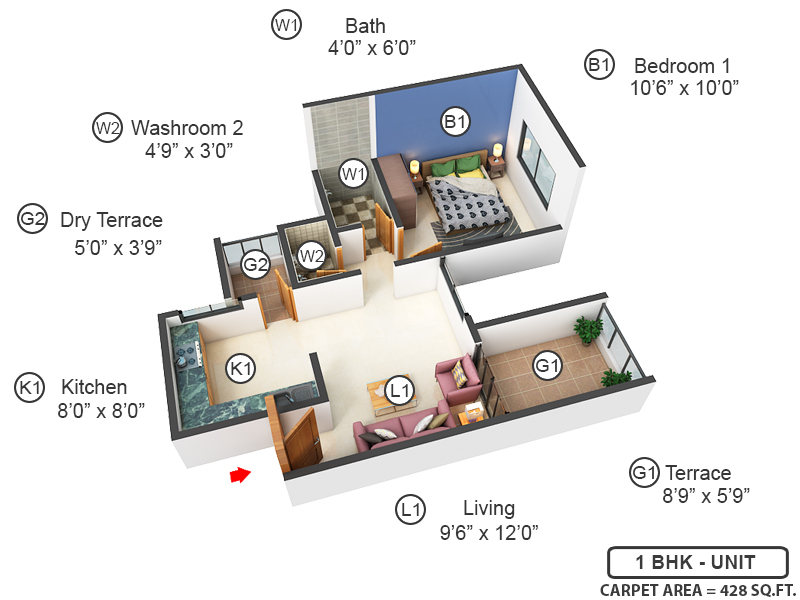 3DFloorPlan of Fortune Empress