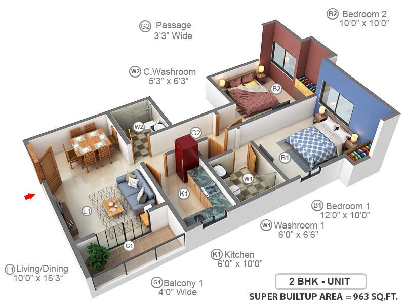 3DFloorPlan of Nathany Shrivats