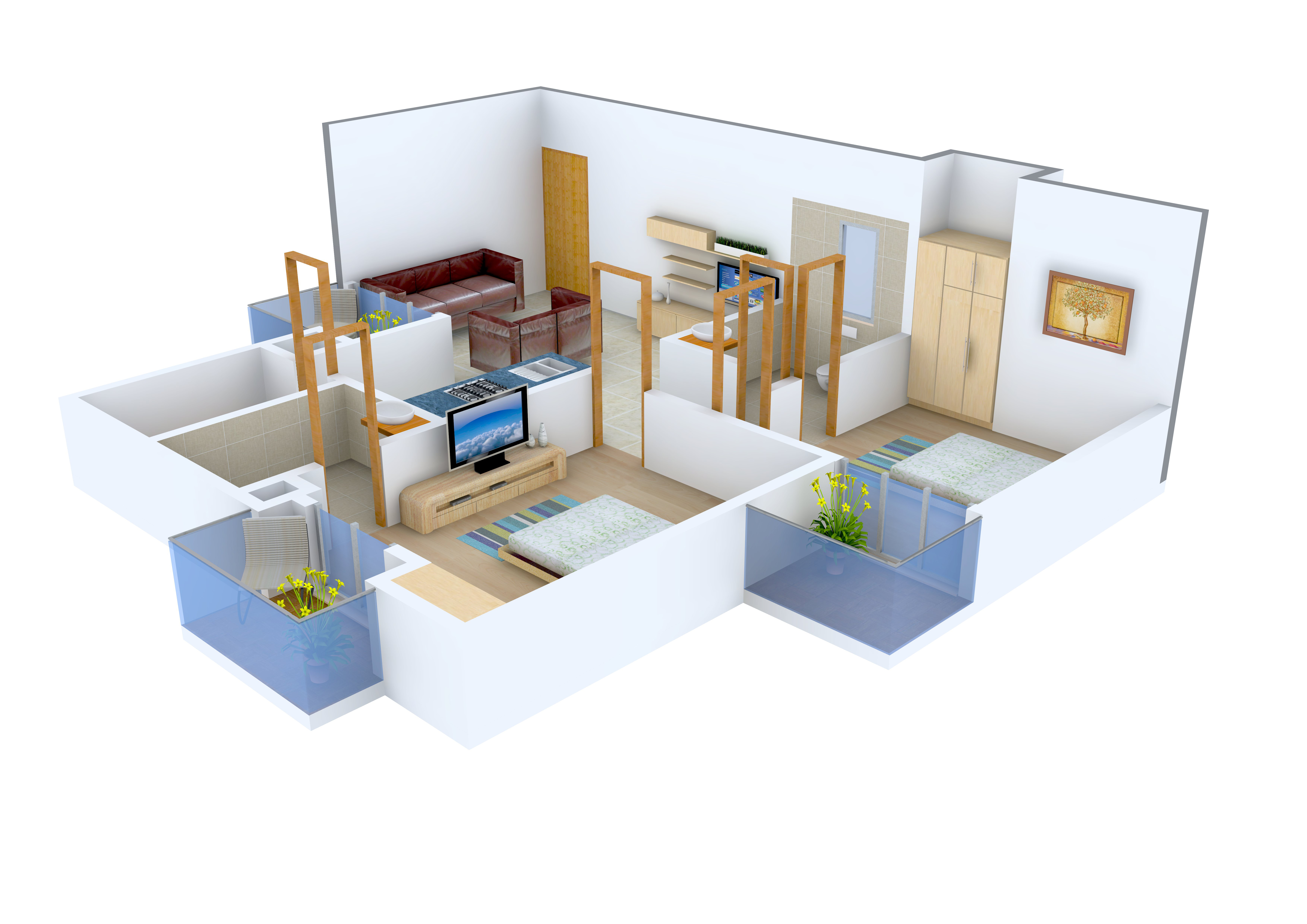 3DFloorPlan of Paramount Floraville