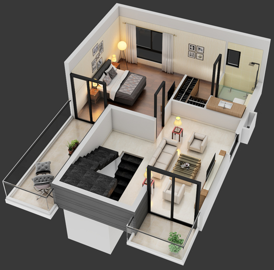 3DFloorPlan of 42 42 Queens Square