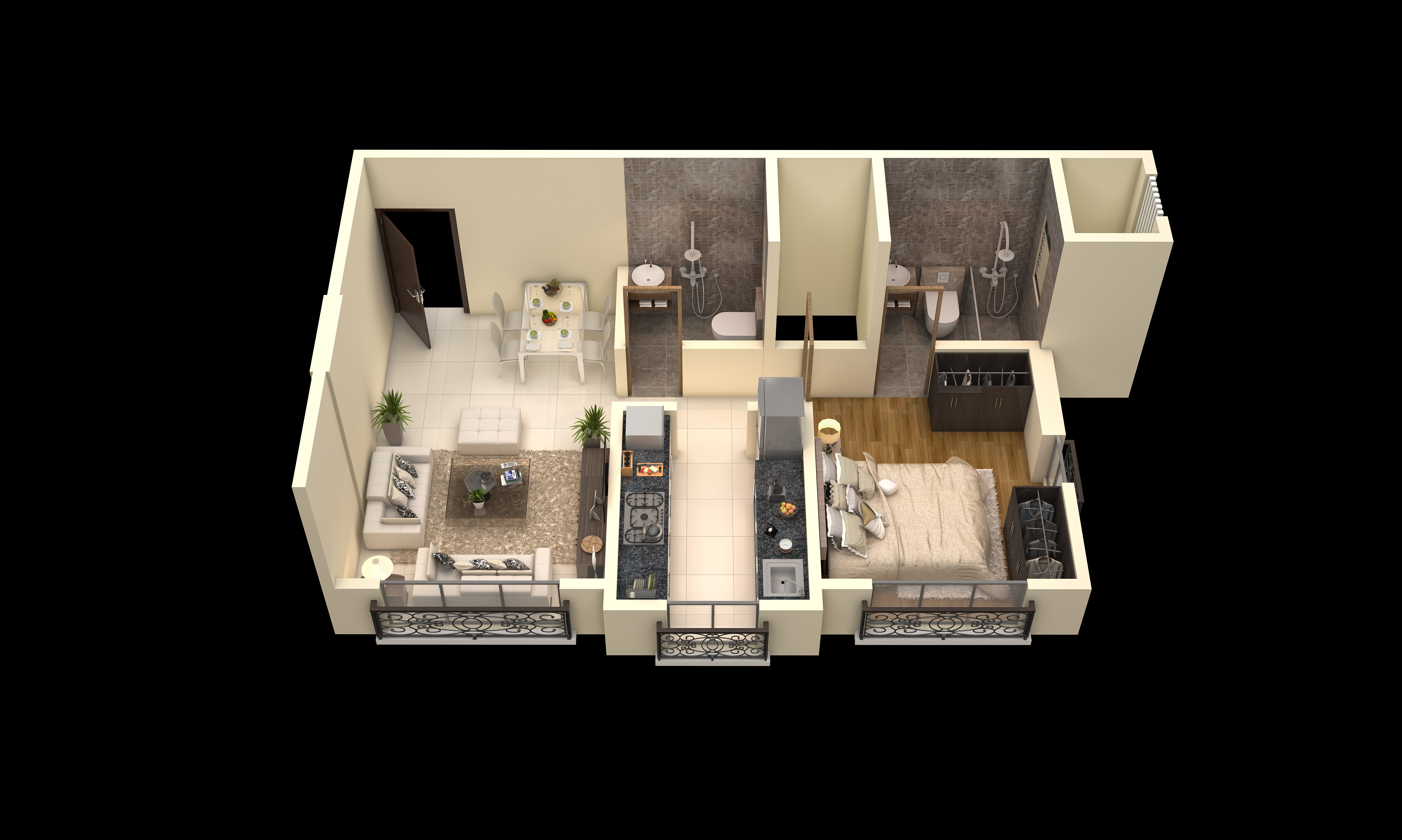 3DFloorPlan of SB Cornerstone