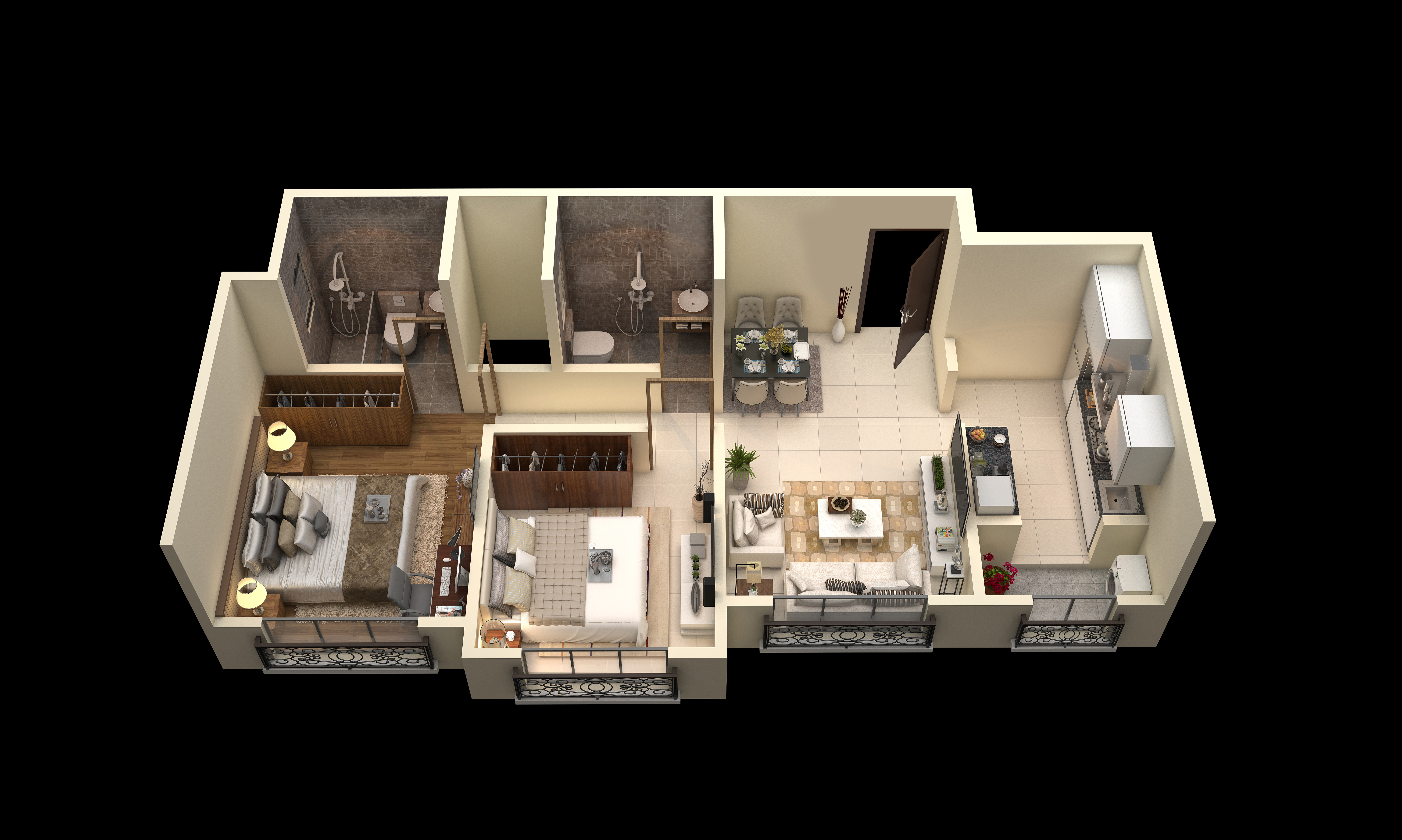 3DFloorPlan of SB Cornerstone
