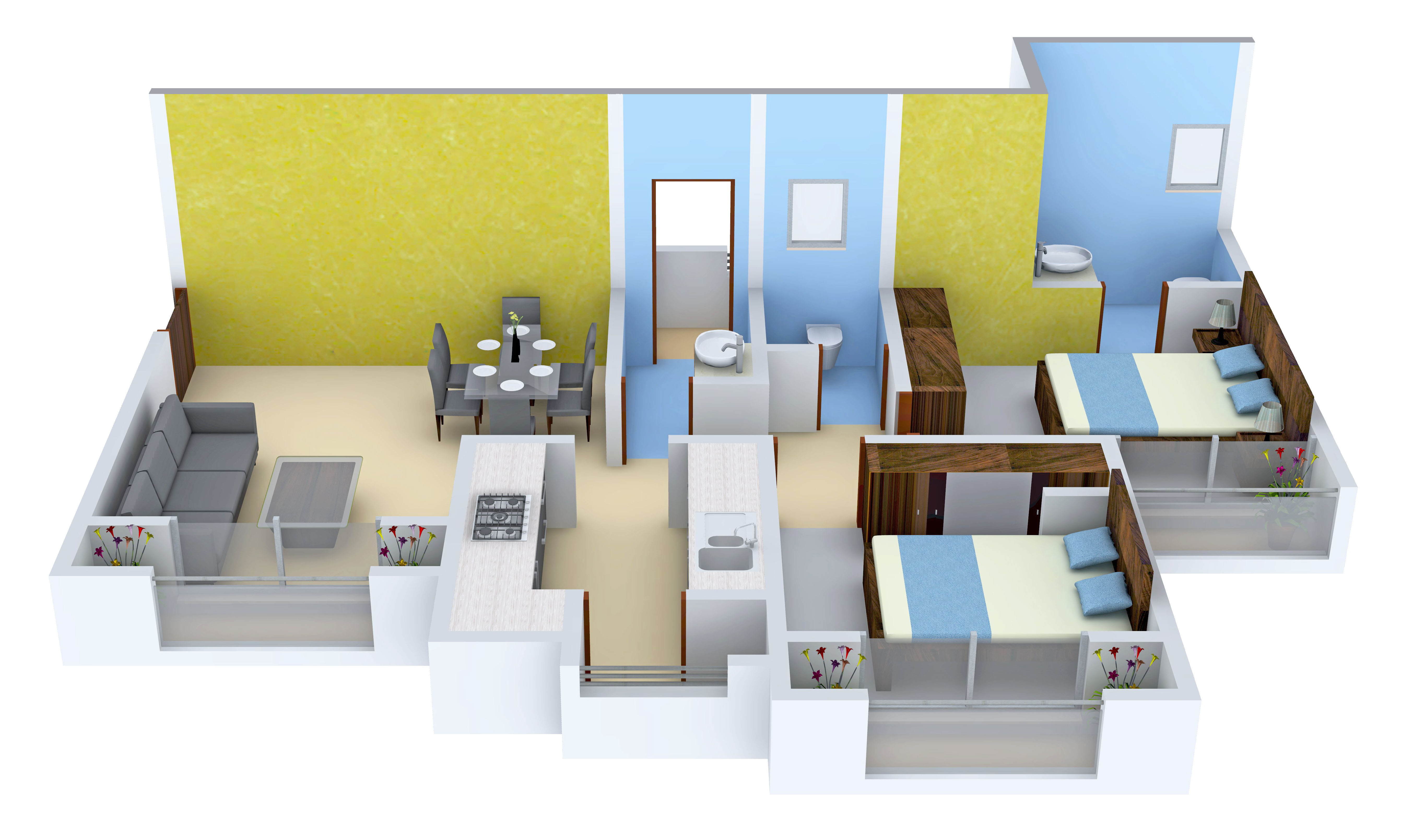 3DFloorPlan of Al Mantasha Universe I Phase I