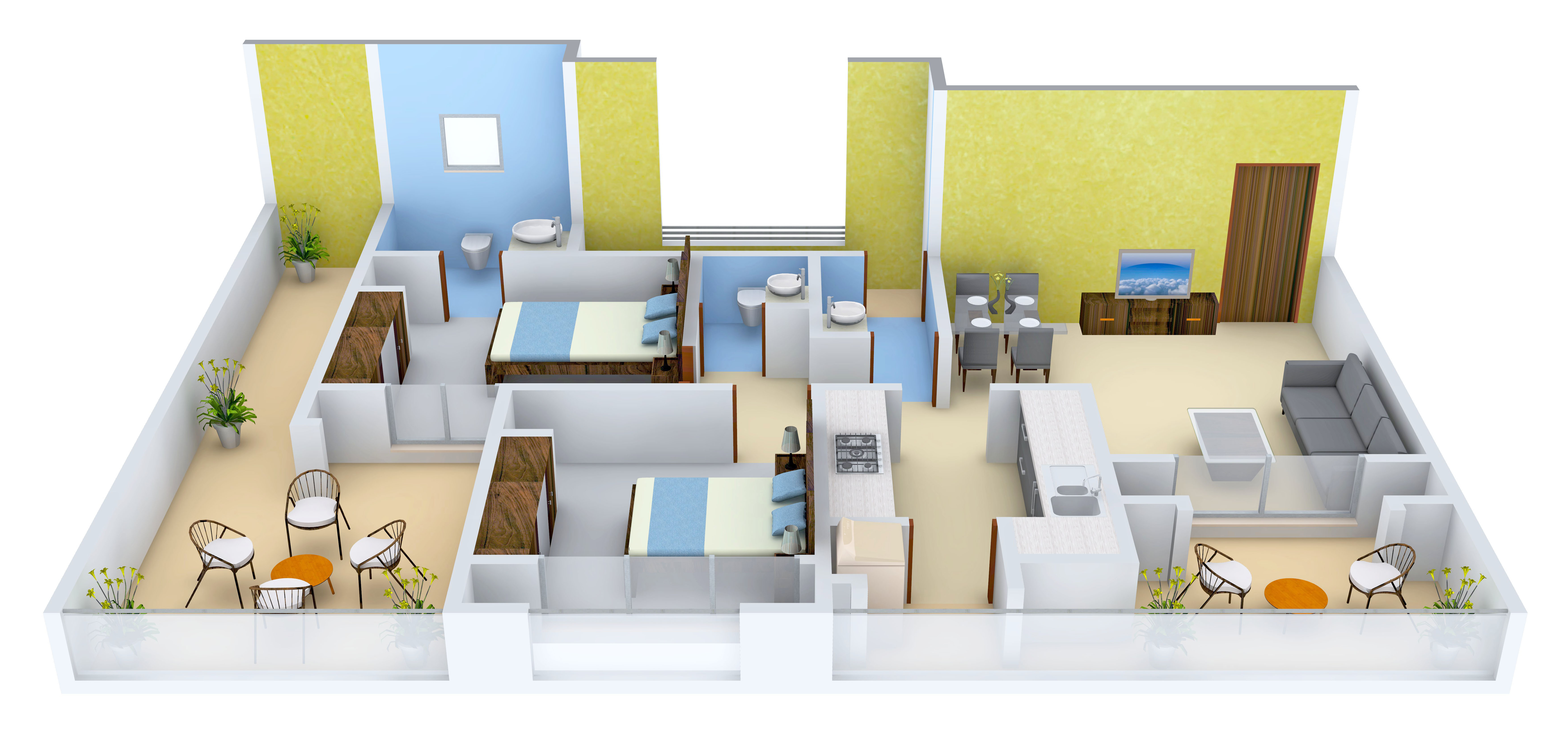 3DFloorPlan of Al Mantasha Universe I Phase I