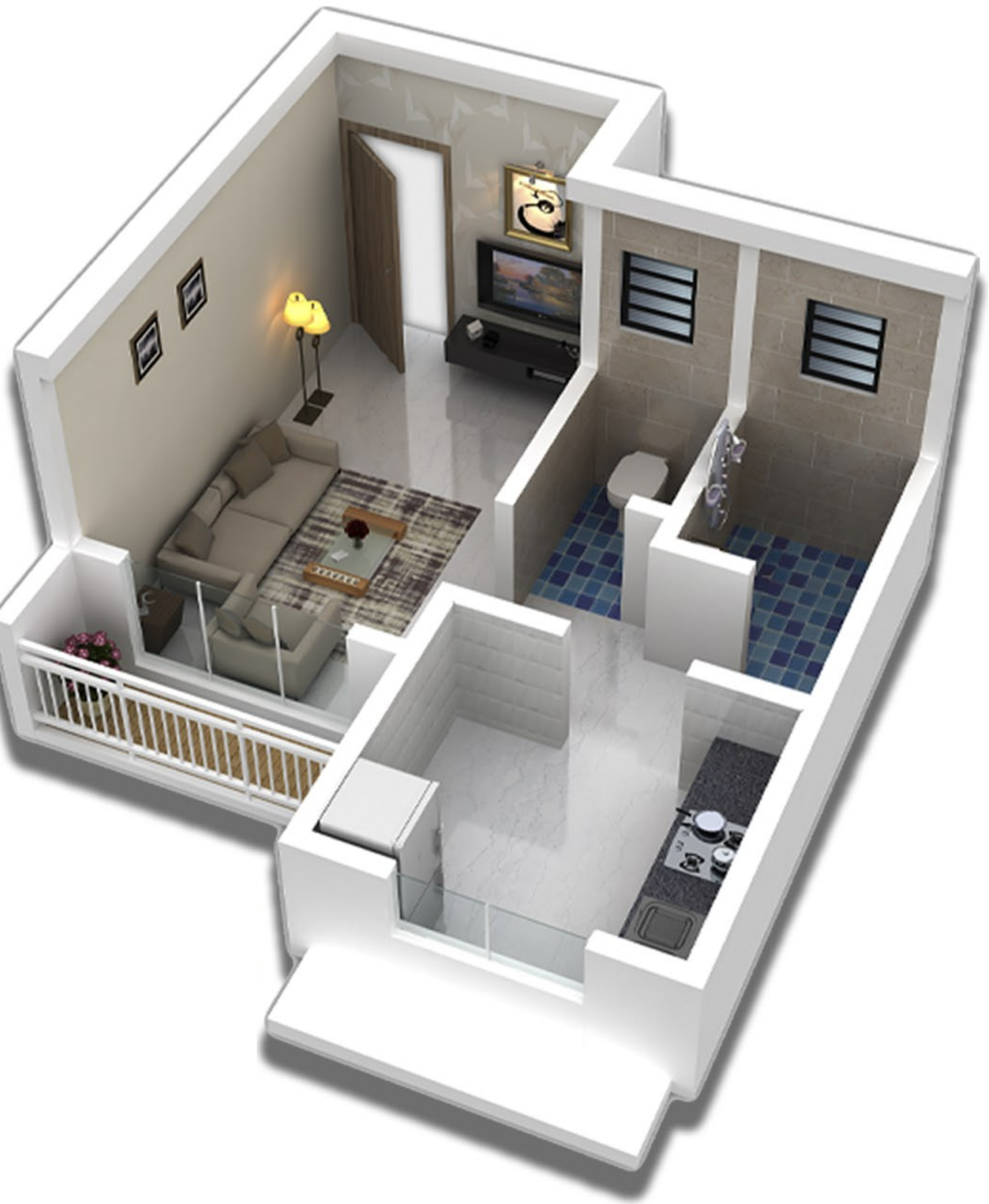 3DFloorPlan of Green Park Residency