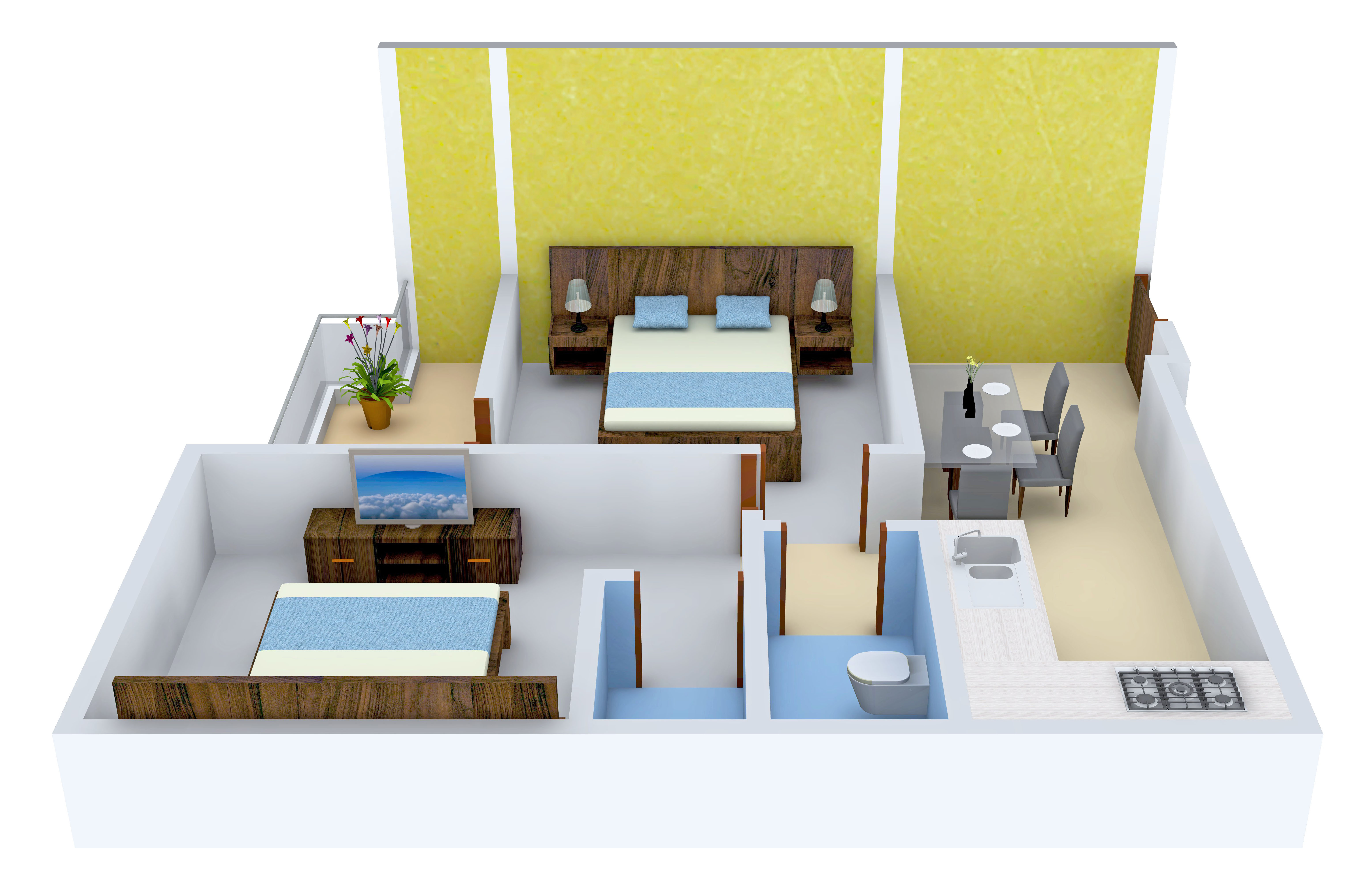 3DFloorPlan of Artisan Residency