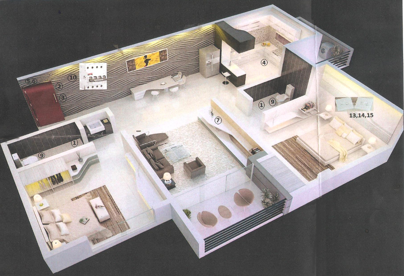 3DFloorPlan of Ree Rajarajeshware Krishna Dhama