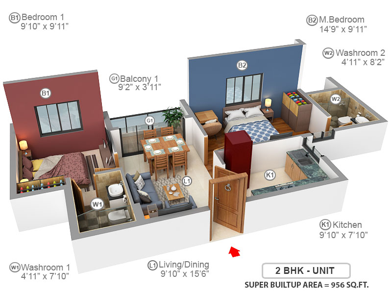 3DFloorPlan of Fomra Hues