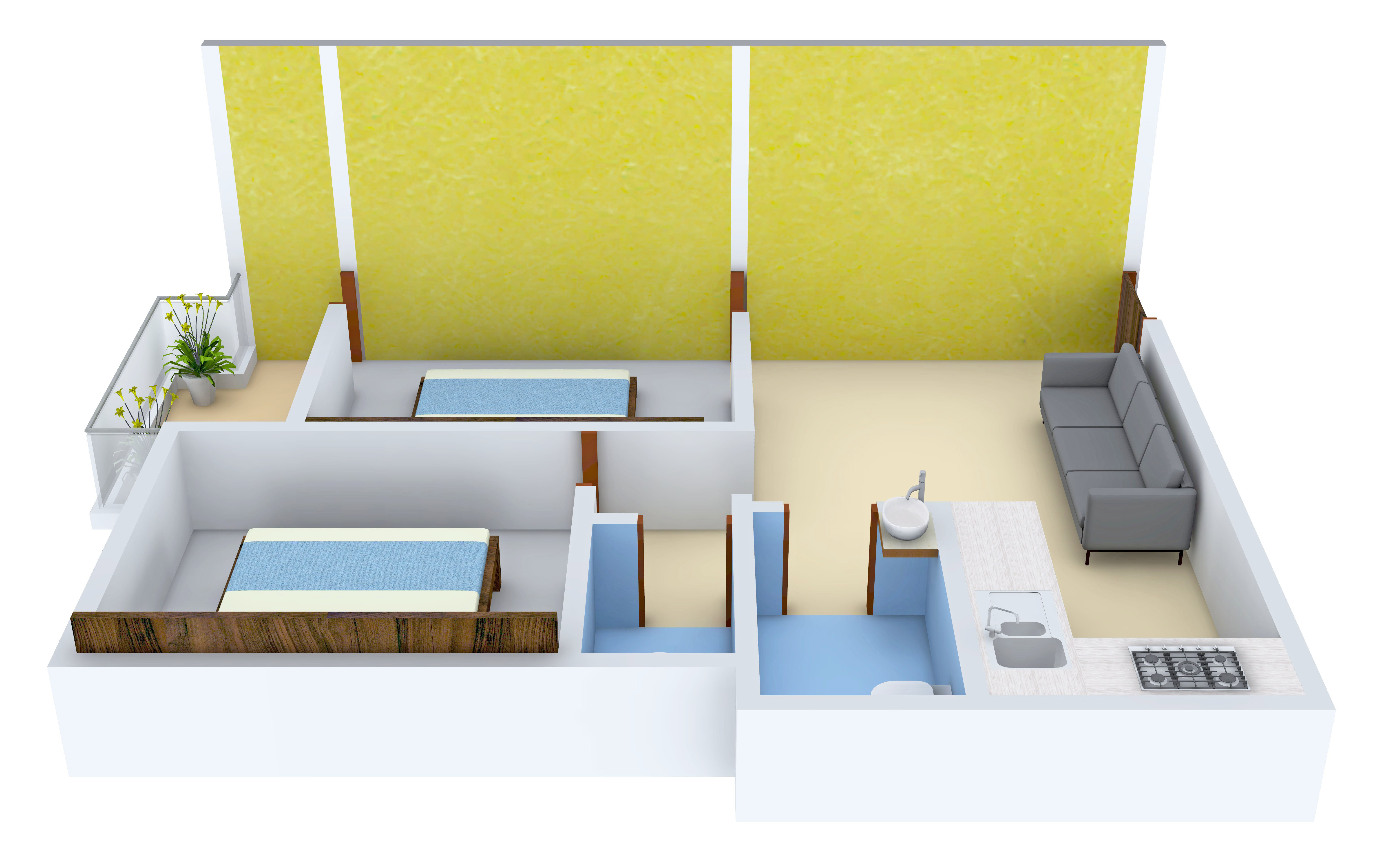 3DFloorPlan of Artisan Residency