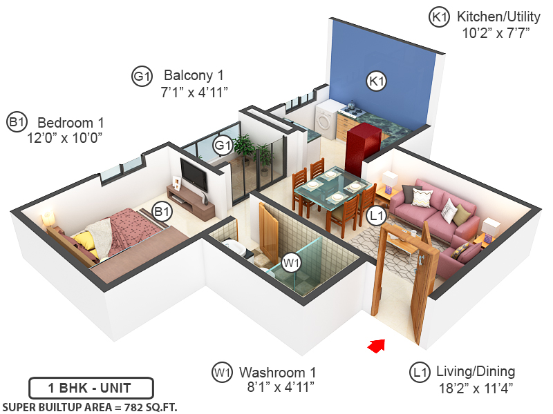 3DFloorPlan of Eden At Brigade Cornerstone Utopia