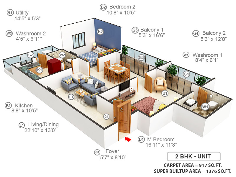 3DFloorPlan of MH Alta Monte