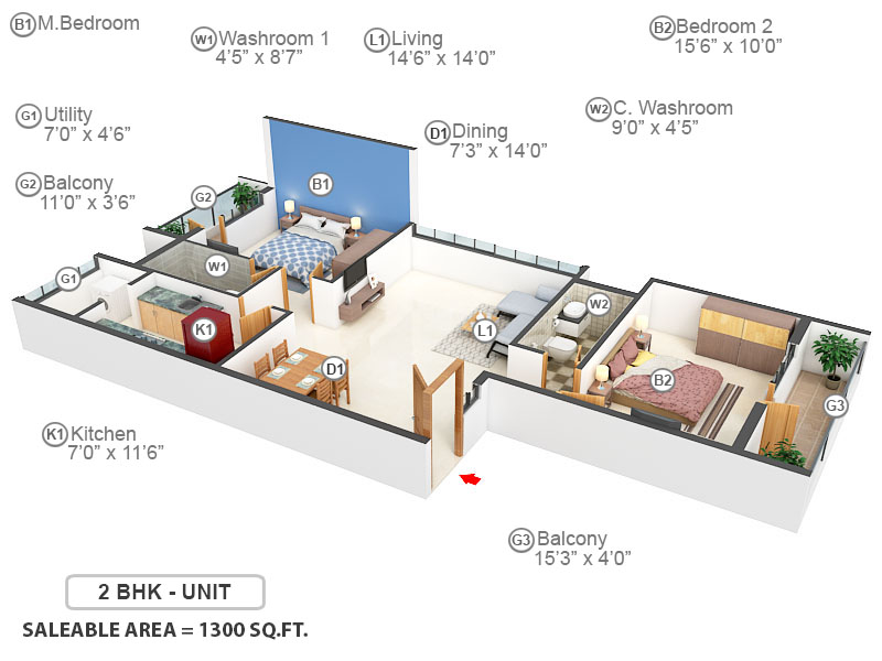 3DFloorPlan of Jagadhabi Mithila
