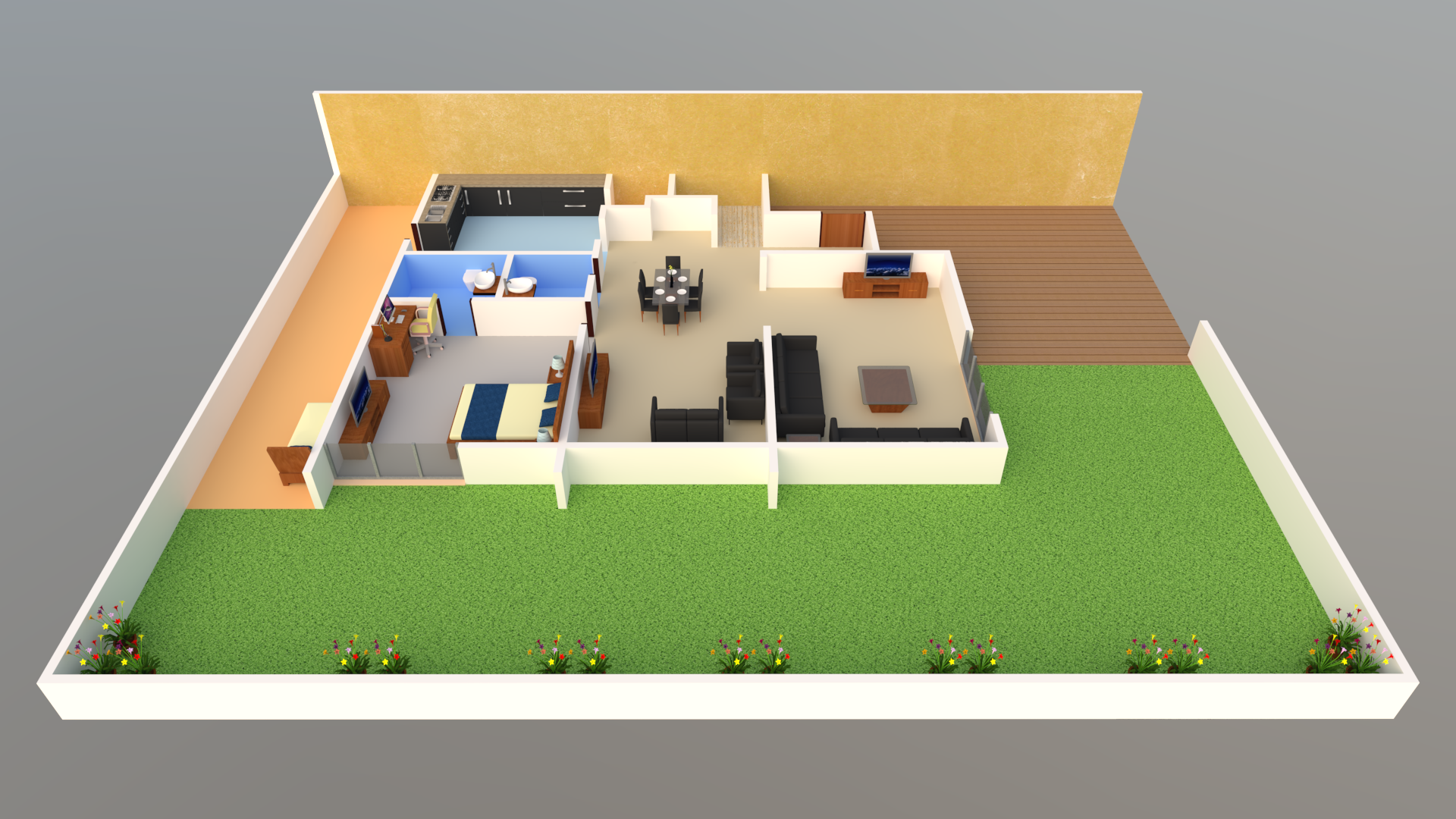 3DFloorPlan of BR Poonam Pride