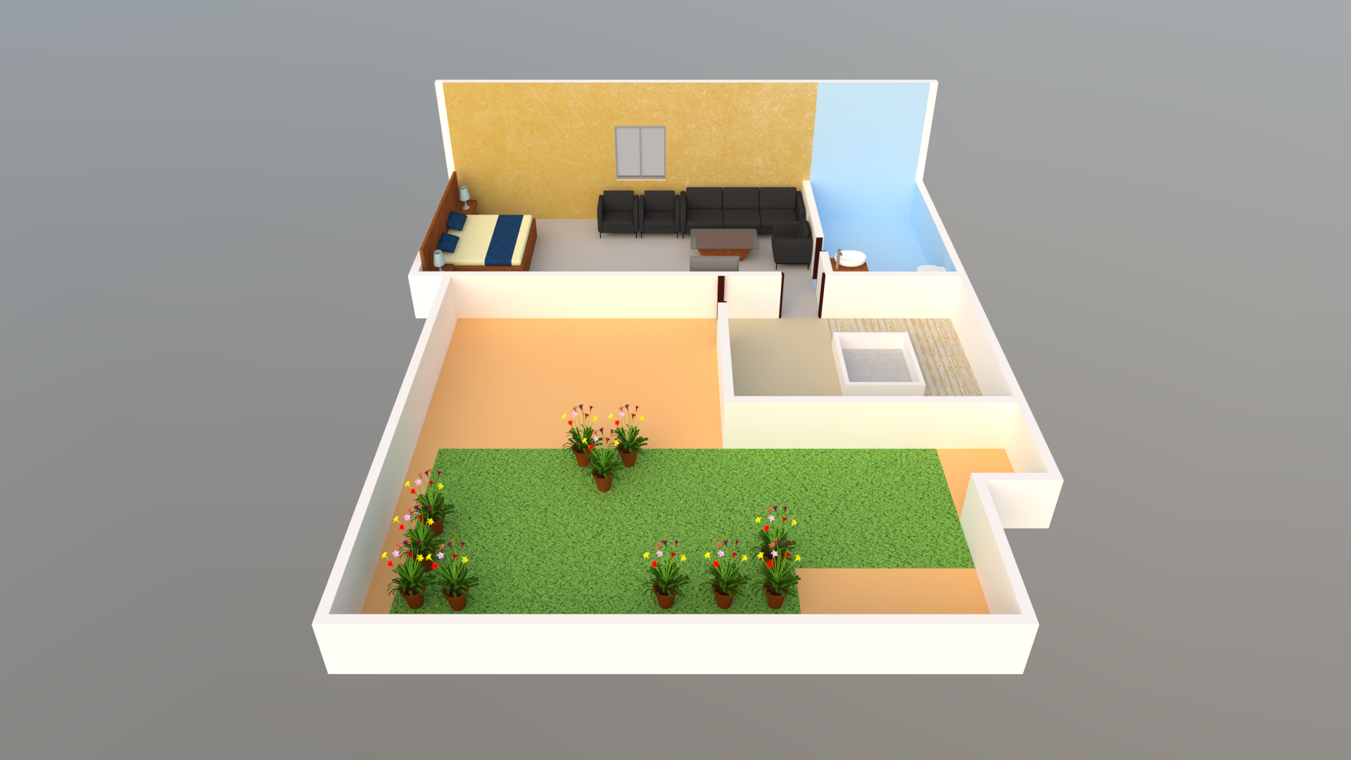 3DFloorPlan of BR Poonam Pride