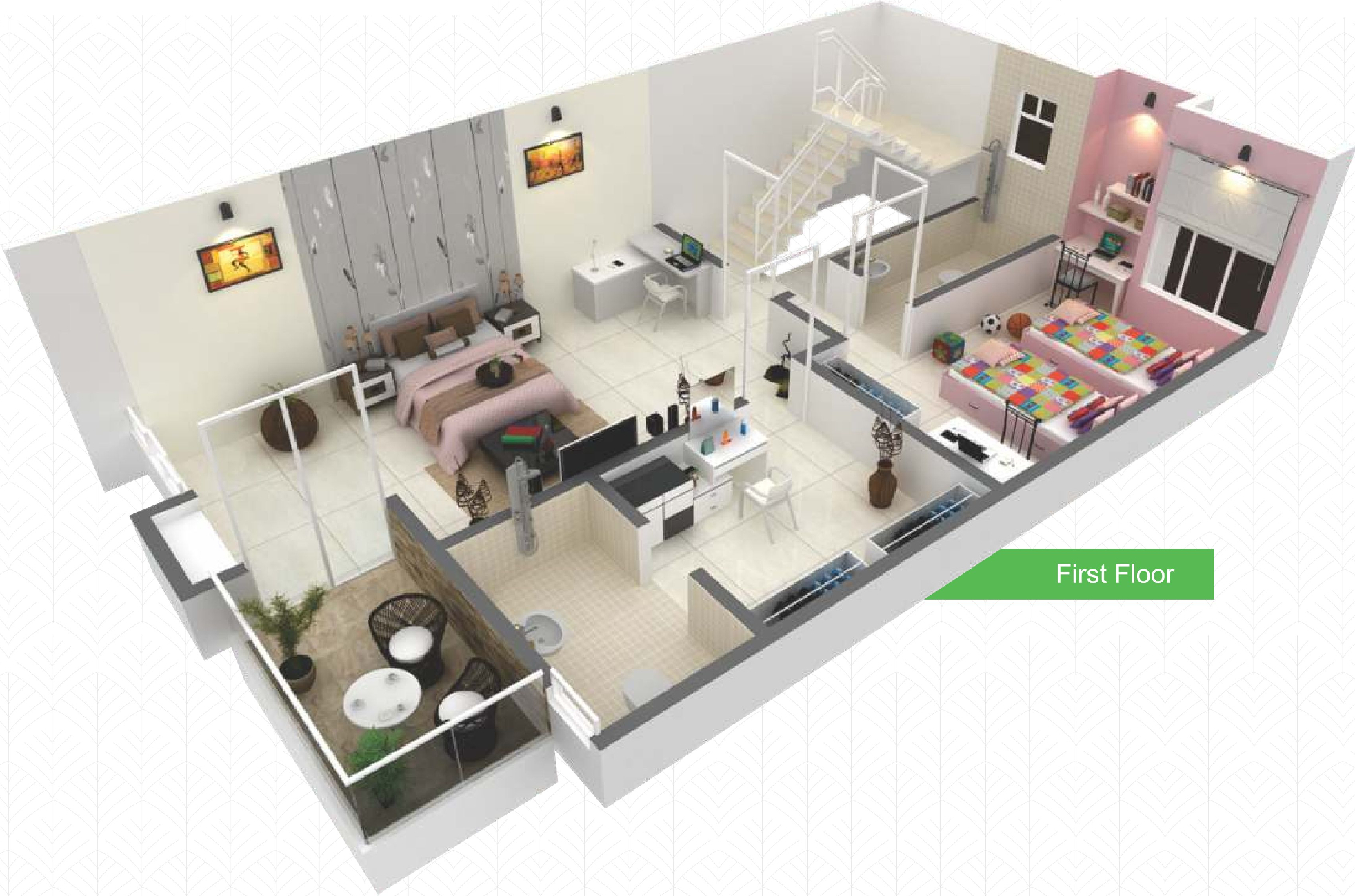 3DFloorPlan of NG Palm Nest