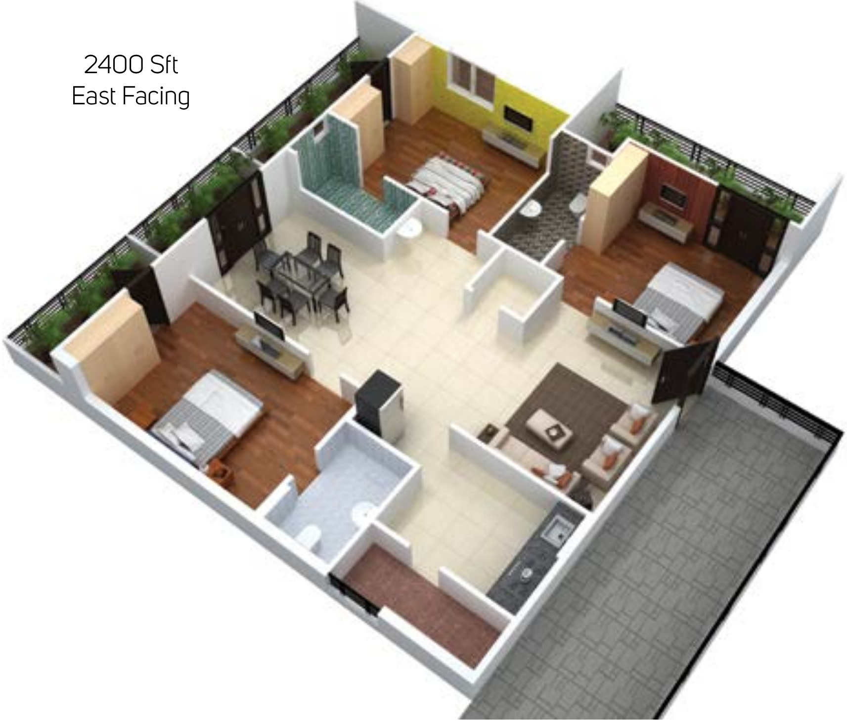 3DFloorPlan of Makuta My Space