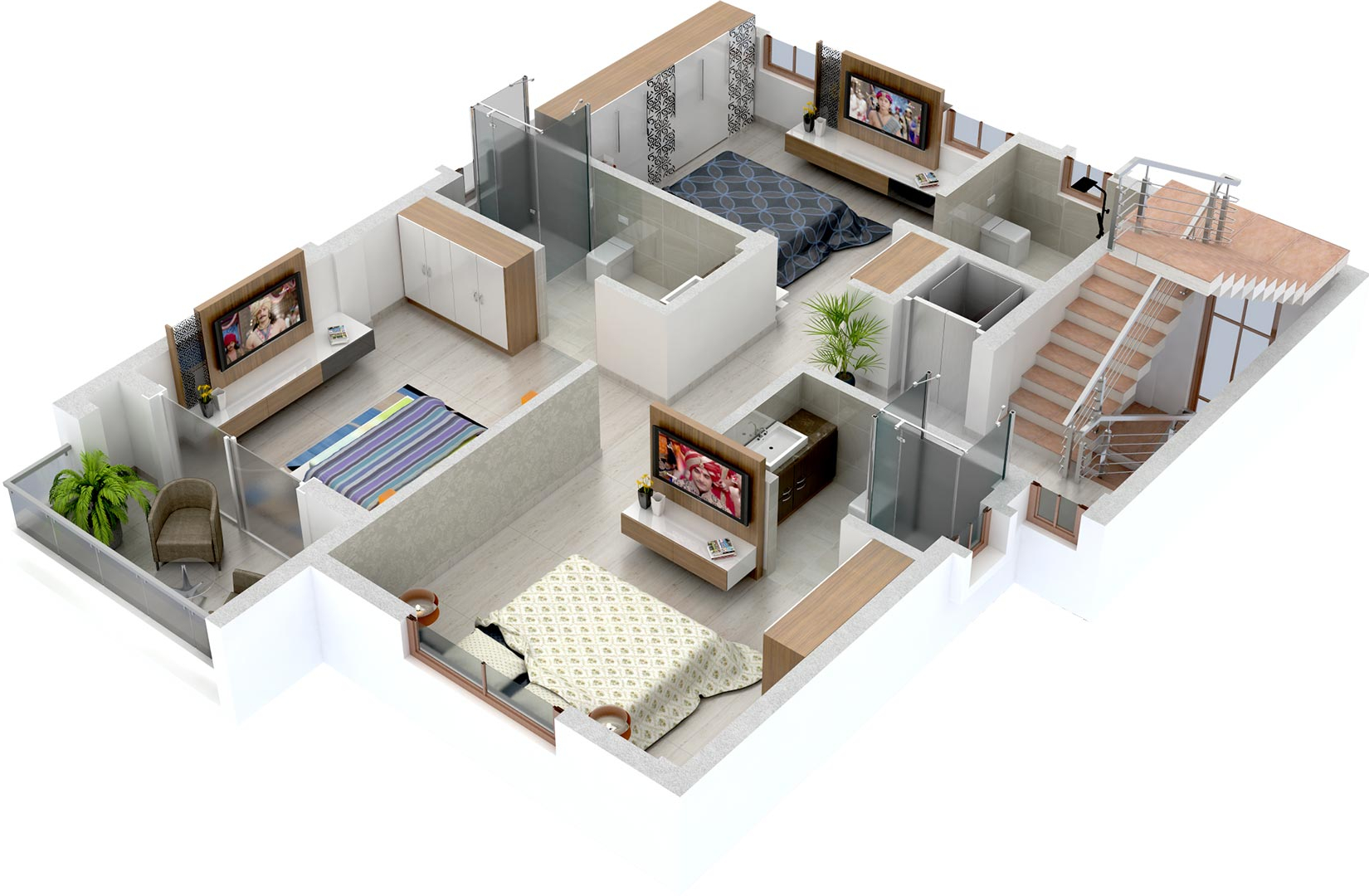 3DFloorPlan of Narula Homes Aurovilla