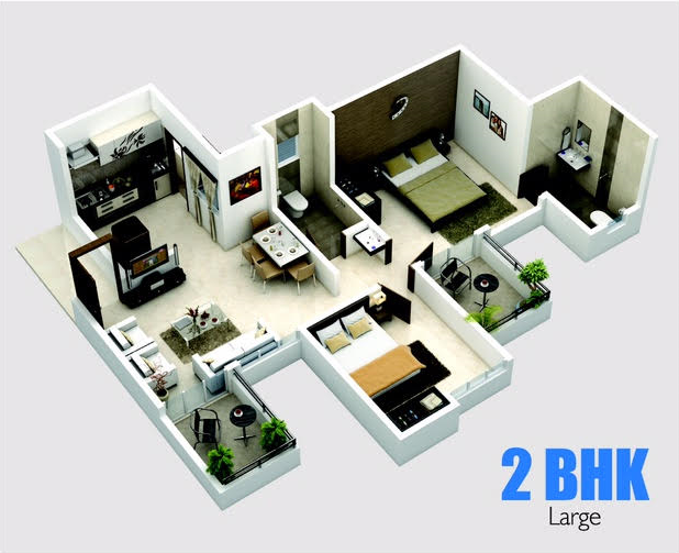 3DFloorPlan of Vitthal Bhuvi 2
