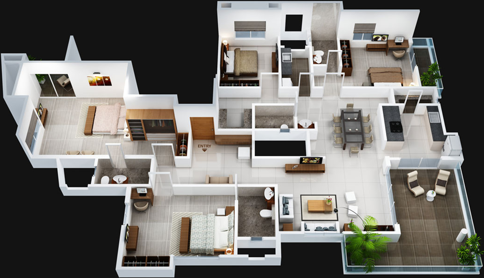 3DFloorPlan of Kalra Affordables And Luxury Homes