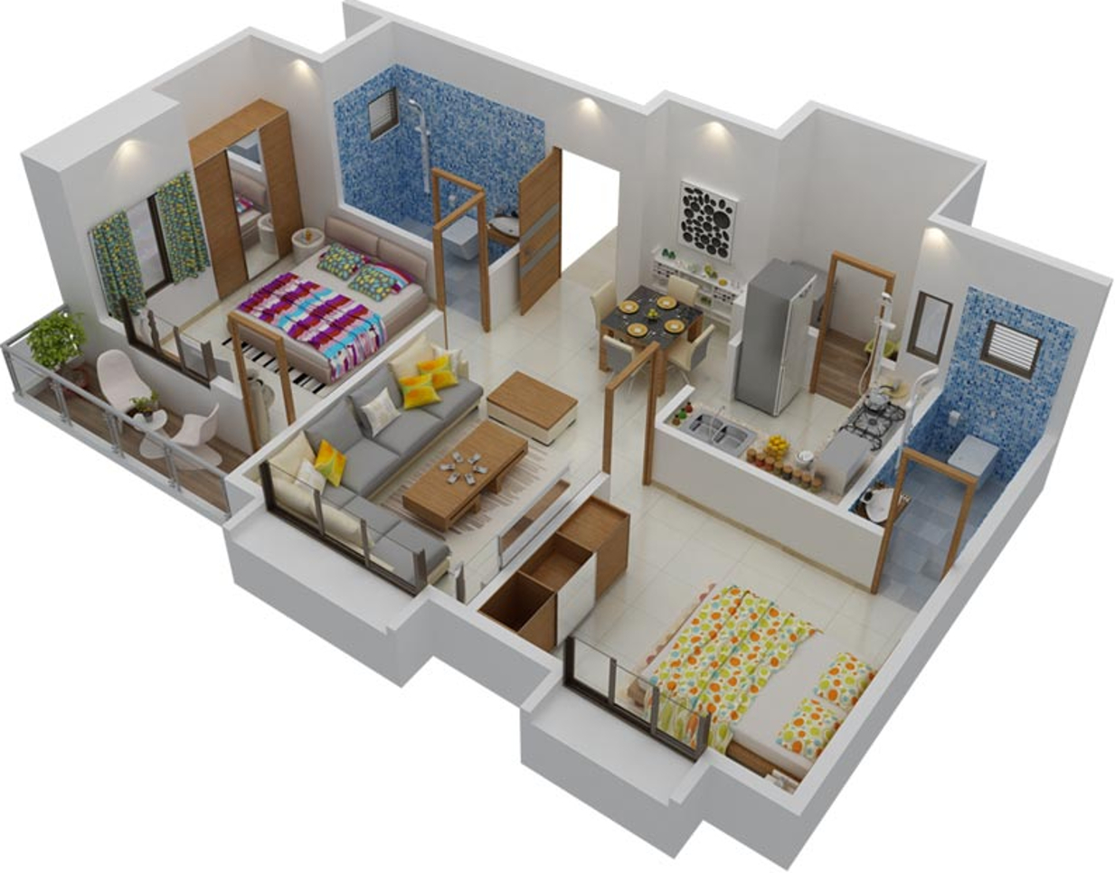 3DFloorPlan of Kalra Affordables And Luxury Homes