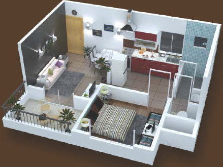 3DFloorPlan of Classic Exotica B