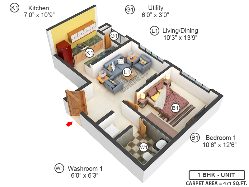 3DFloorPlan of Ozone Mirabilis